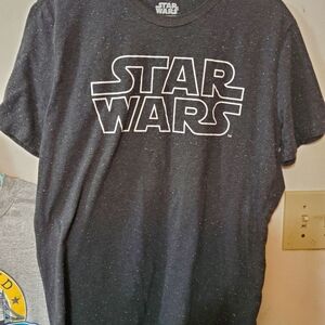 Star Wars Black and White Speckled Tee